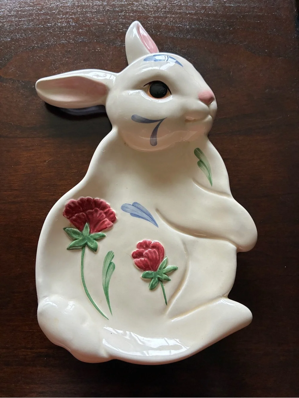 Vintage Lenox 1999 Poppies on Blue Spoon Rest. Original box.
